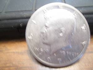 1971 Kennedy half dollar coin...
