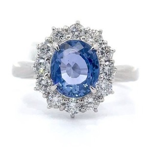 Rare 3.05 Carat Natural No-Heat Blue Sapphire & Diamond Ring in Platinum w GRJ Gem Report $9,750 Retail VIDEO