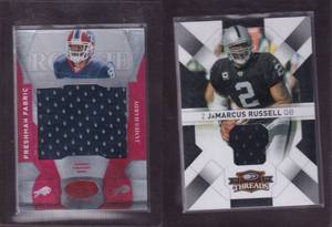 JaMarcus Russell and James Hardy RC Jersey Cards