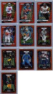 Prizm Orange Lazer Parallels - Ten Card Lot