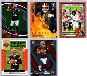 Shedeur Sanders Rookies - Five Card Lot