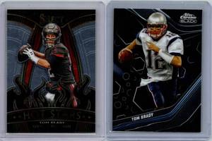 2021 Tom Brady Select Hot Stars Insert, 2024 Topps Chrome Black