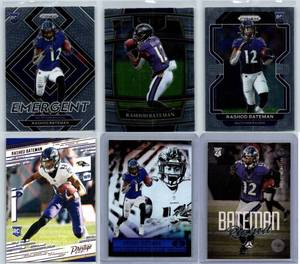 Rashod Bateman Rookies - Six Card Lot
