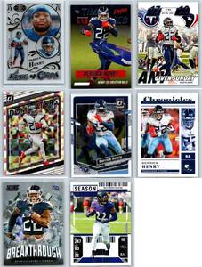 Derrick Henry Inserts and Base - Eight Card Lot
