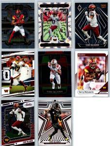 Terry McClaurin Inserts and Base - Eight Card Lot