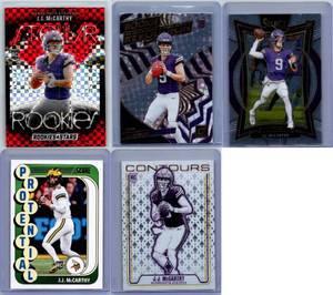 J.J. McCarthy Rookies - Five Card Lot