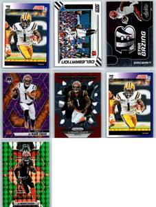 JaMarr Chase Rookies and Inserts - Seven Card Lot