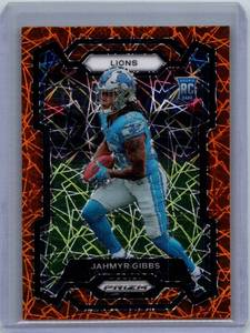 2023 Jahmyr Gibbs RC Prizm Orange Lazer