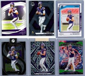 JJ McCarthy Rookies and 2nd Year - Six Card Lot