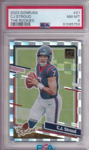 2023 Donruss CJ Stroud RC The Rookies PSA 8