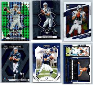 Peyton Manning Inserts and Base - Six Card Lot