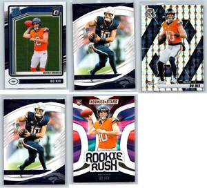 Bo Nix Rookies and 2nd Year - Five Card Lot