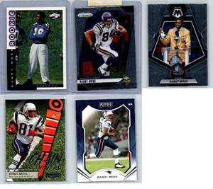 Randy Moss RC, Insert and Base - Five Card Lot