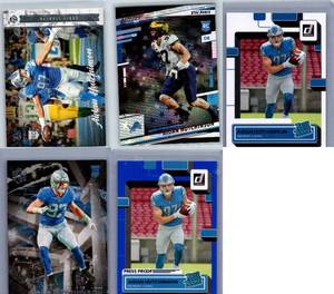 Aidan Hutchinson Rookies - Five Card Lot