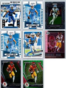 Amon-Ra St. Brown Rookies and More - Eight Card Lot