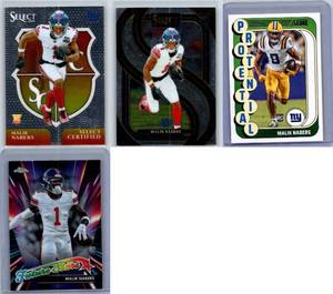 Malik Nabers Rookies - Four Card Lot