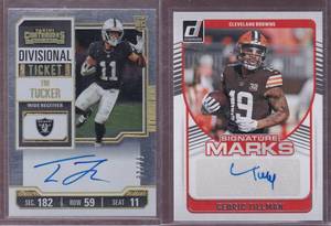 Tre Tucker RC and Cedric Tillman Autos