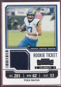 Puka Nacua RC Jersey Card