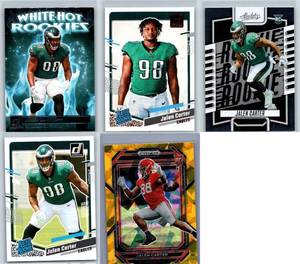 Jalen Carter Rookies and Inserts - Five Card Lot