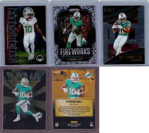 Tyreek Hill Inserts - Five Card Lot