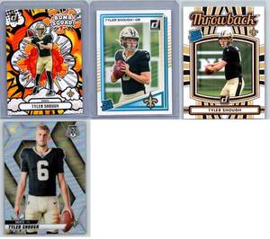 Tyler Shough Rookies and Insert - Four Card Lot
