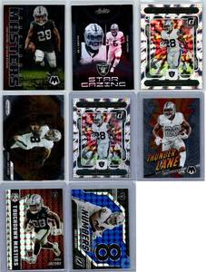 Josh Jacobs Inserts - Eight Card Lot