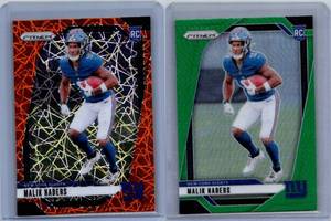 Malik Nabers Prizm Parallel Rookies - Two Card Lot