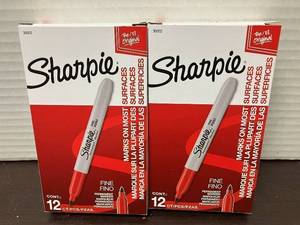 Red Sharpie Fine Markers