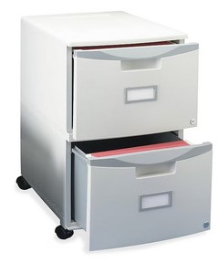 Storex 2-Drawer Mobile Cabinet