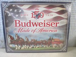 (FS) Budweiser Made of America Tin ...