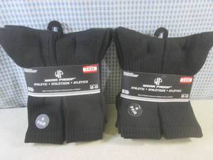 (BS) 2 - 6 Pair Packs of Mens Crew...