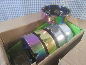 (CSB) 10 Plated Glass Ashtrays 2 Bo...