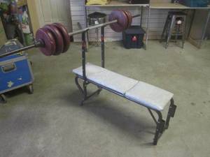(FRNT) DP Weight Bench with Weights...