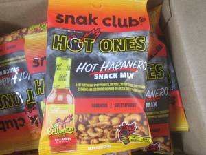 (B-1) 12 Bags of Hot Ones Hot Haban...