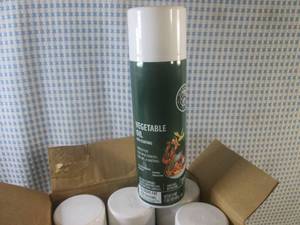 (B-2) 6 Cans of Vegetable Oil Pan C...