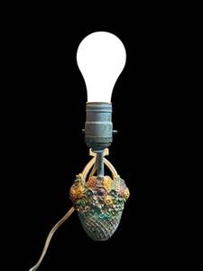 Antique Floral Wall Sconce Light Fixture in Working Condition