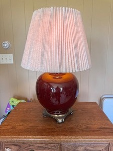 Vintage Red Lamp