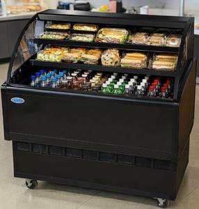 MSRP $8,500 Federal Industries LPRSS4-2&nbspLow Profile&nbspRefrigerated Deli Specialty Display Case wNight Cover, 48 Wide Mobile Merchandiser on Casters, Self-ServeService Counter, Grocery Bakery Caf Convenience Store - EXCELLENT WORKING CONDITION