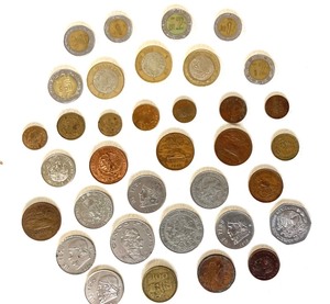 Group of Vintage Mexican Coins