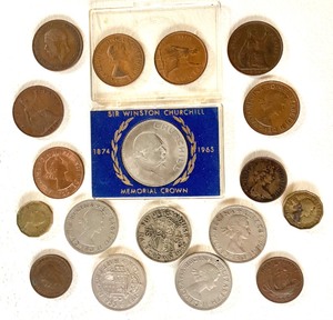 Group of Vintage Great Britain Coins
