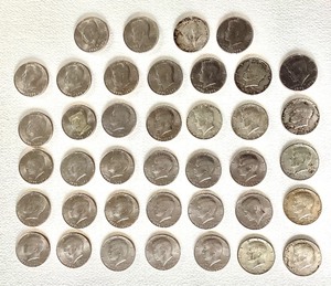 Group of Kennedy Half Dollars (1965-1970)