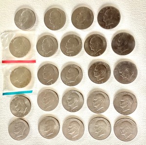 Group of Eisenhower $1 Coins (1971-1976)