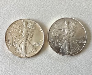 Pair of Fine Silver Liberty Dollars