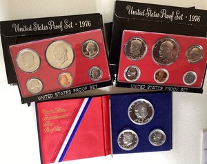 Group of 3 Proof Sets (1976)