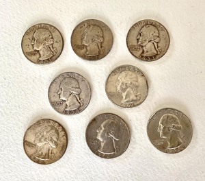 Group of Washington Silver Quarters (1951-1964)