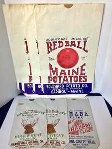 Group of Vintage Flour Sacks