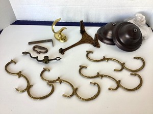 Group of Assorted Vintage Metal  Brackets, Parts and Remnants