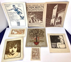 Group of Unframed Bookplates and Covers