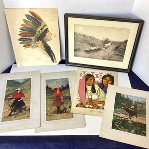 Group of Western and Native American Prints and Photos