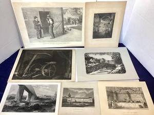 Large Group of Antique American and European Historical Engravings